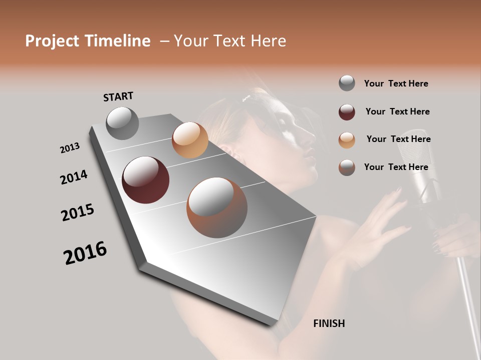 Studio Hot Audio PowerPoint Template