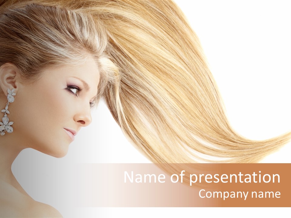 Woman Face Fashion PowerPoint Template