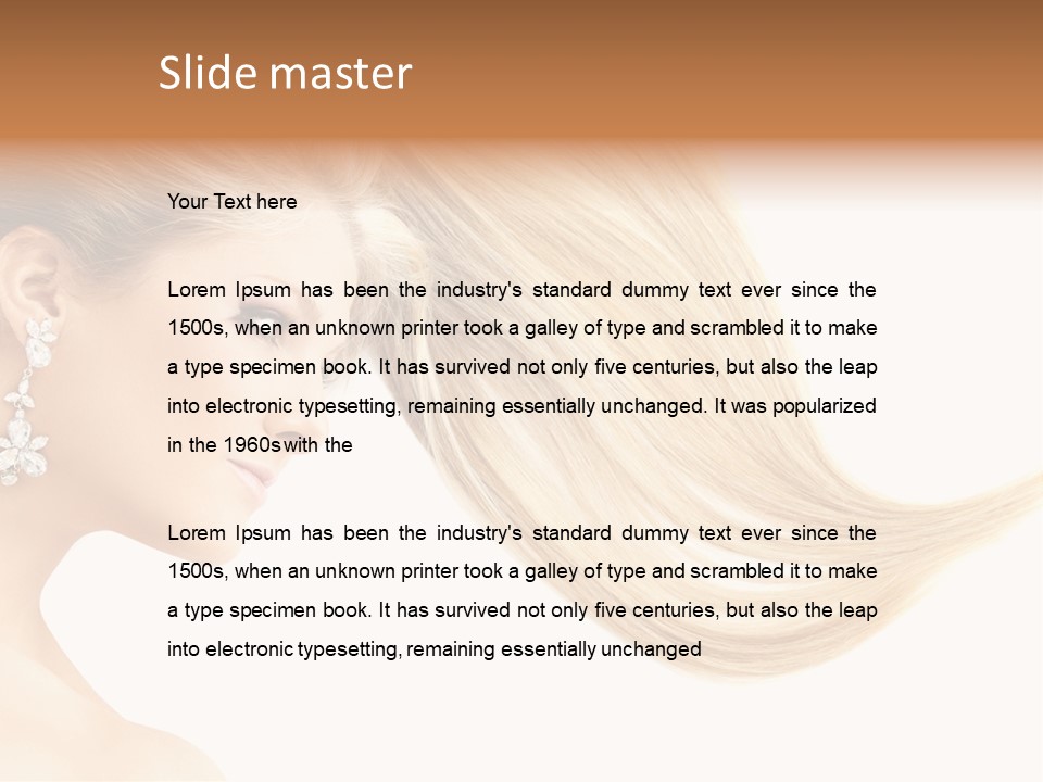 Woman Face Fashion PowerPoint Template