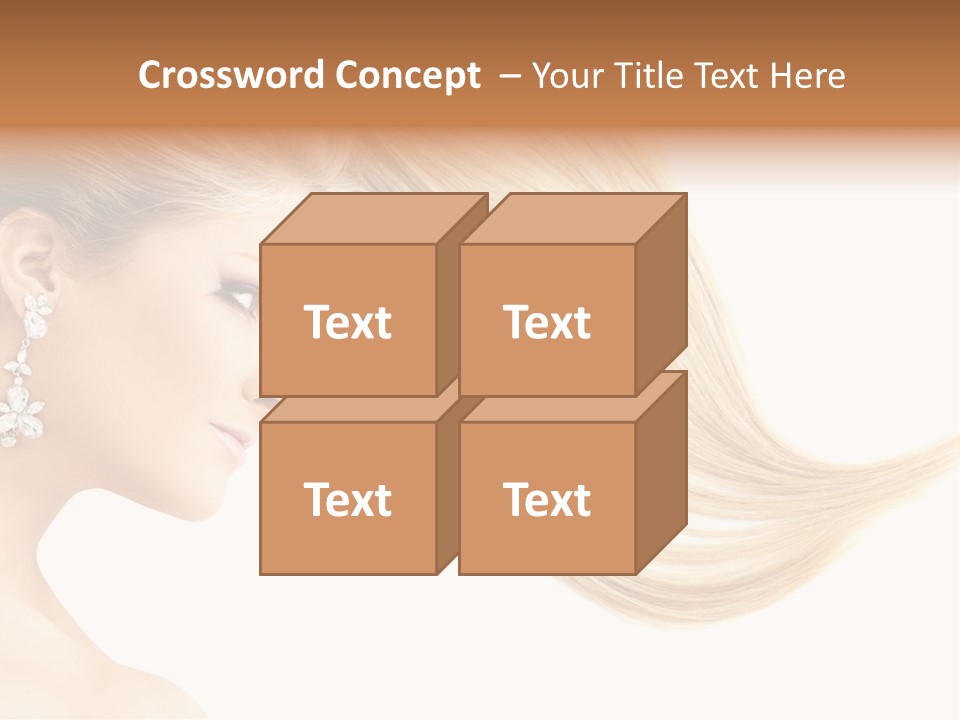 Woman Face Fashion PowerPoint Template