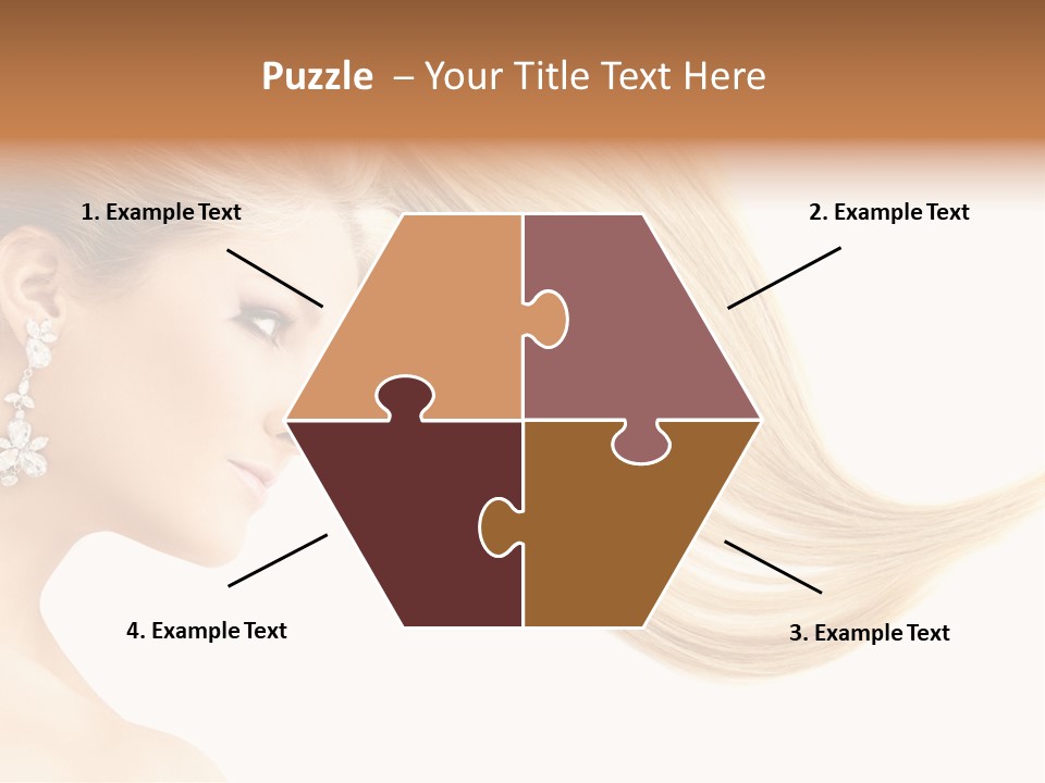 Woman Face Fashion PowerPoint Template