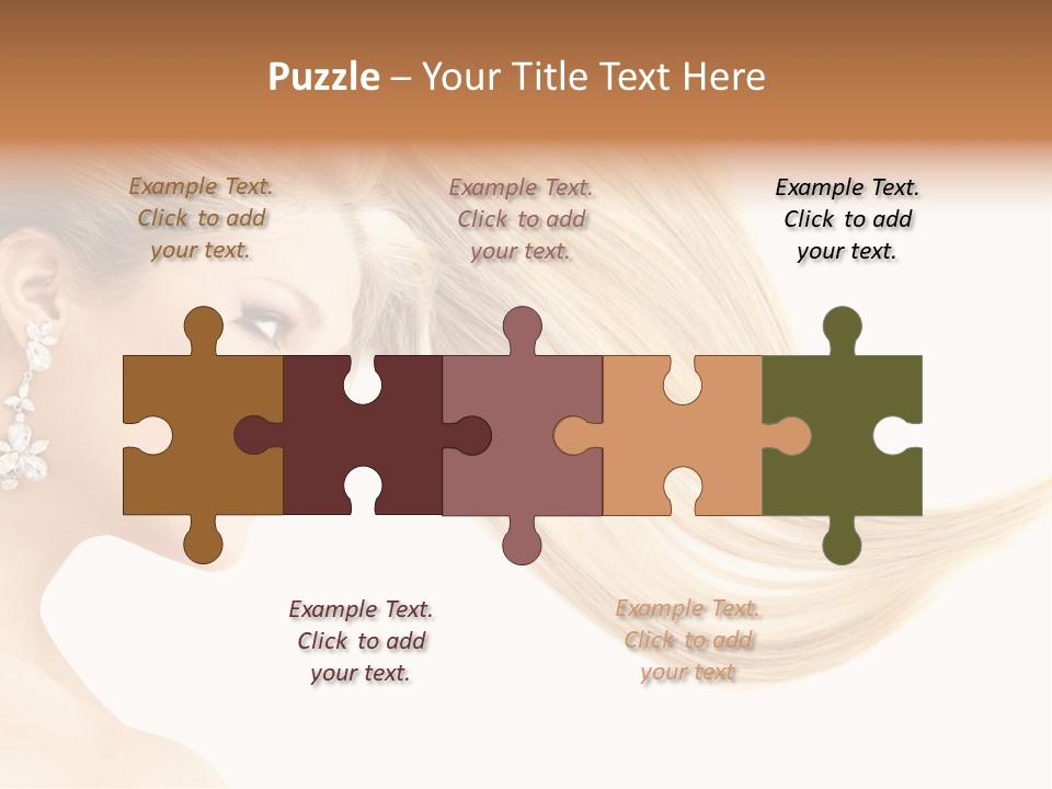 Woman Face Fashion PowerPoint Template