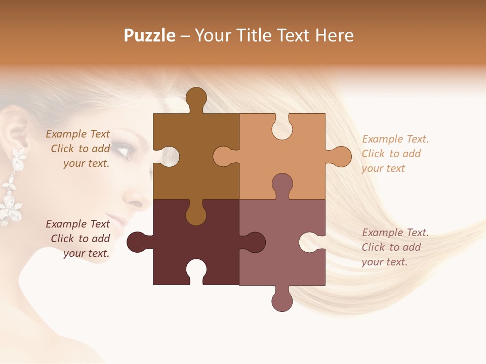 Woman Face Fashion PowerPoint Template