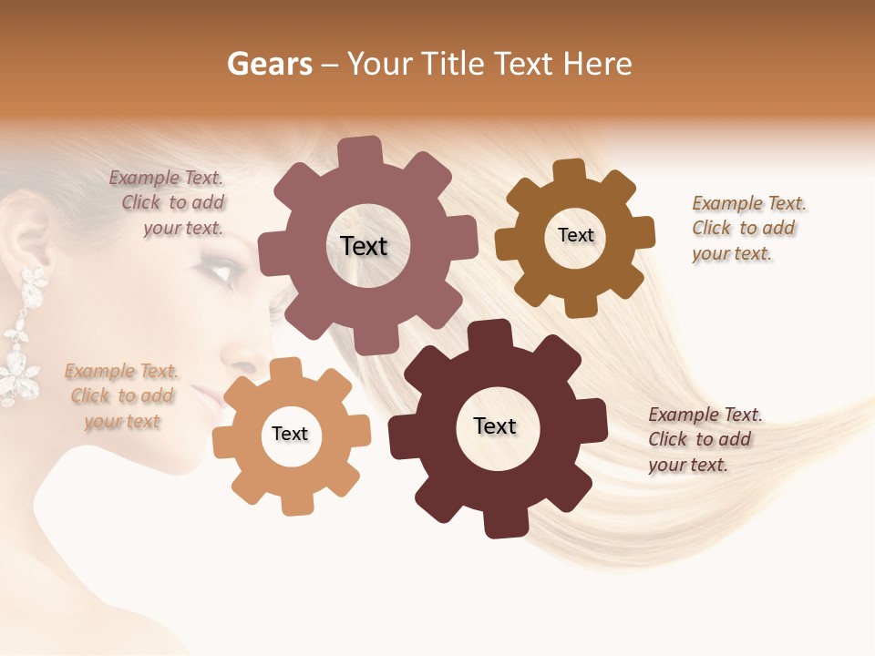 Woman Face Fashion PowerPoint Template