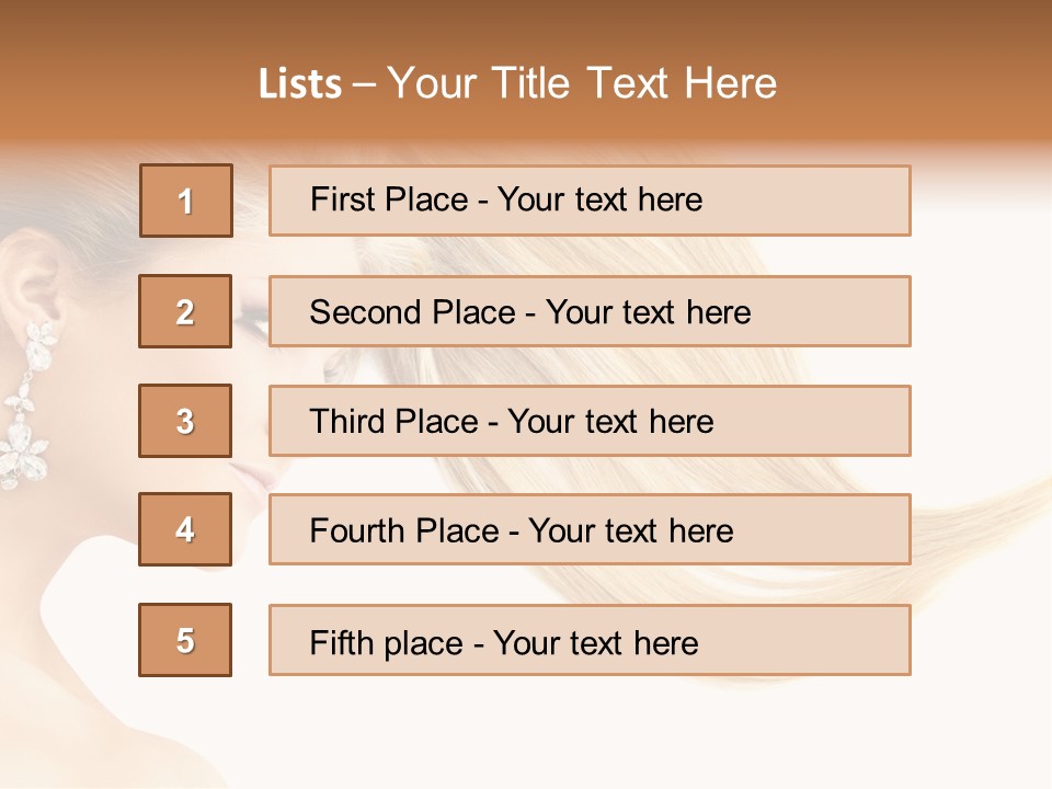 Woman Face Fashion PowerPoint Template