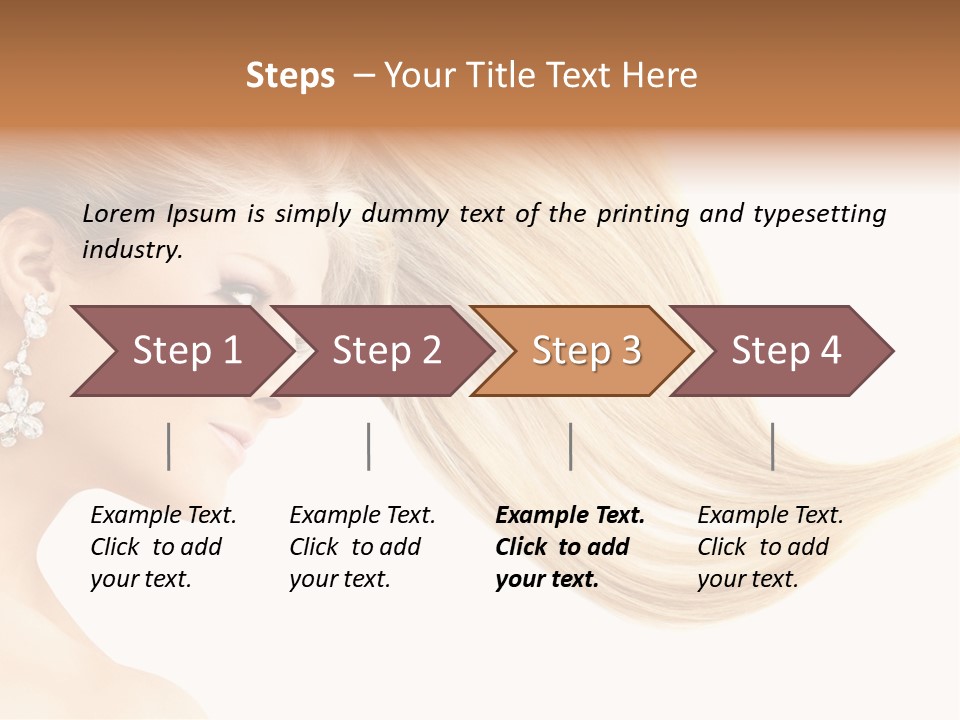 Woman Face Fashion PowerPoint Template
