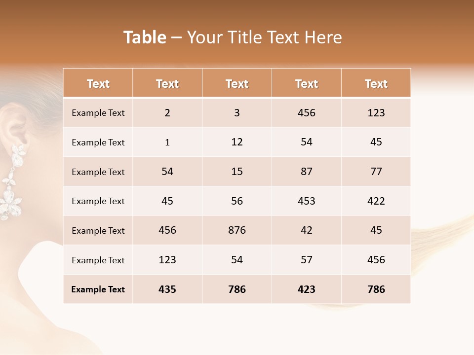 Woman Face Fashion PowerPoint Template