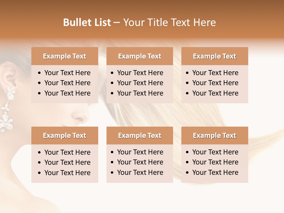 Woman Face Fashion PowerPoint Template