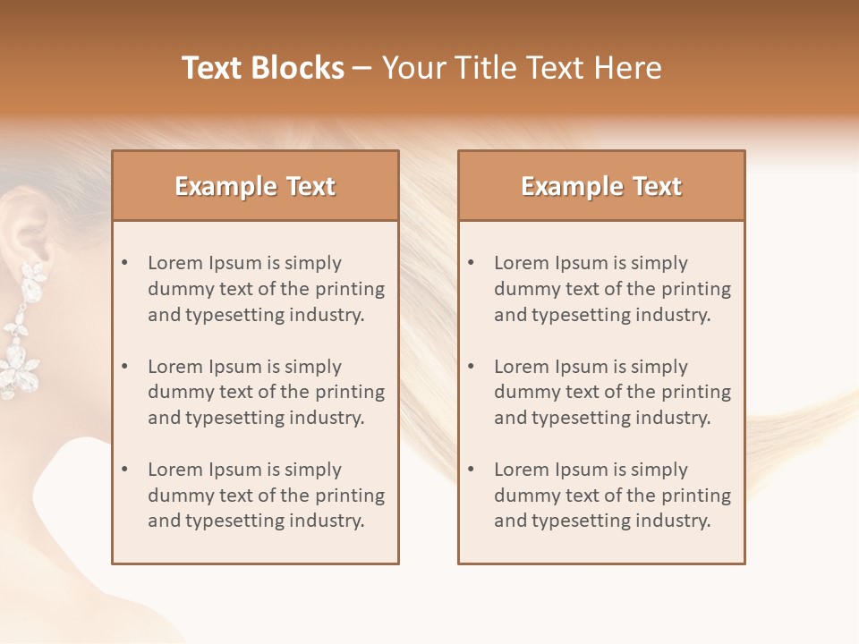 Woman Face Fashion PowerPoint Template