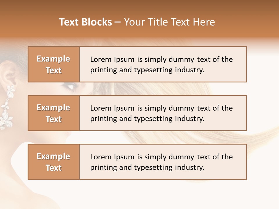 Woman Face Fashion PowerPoint Template