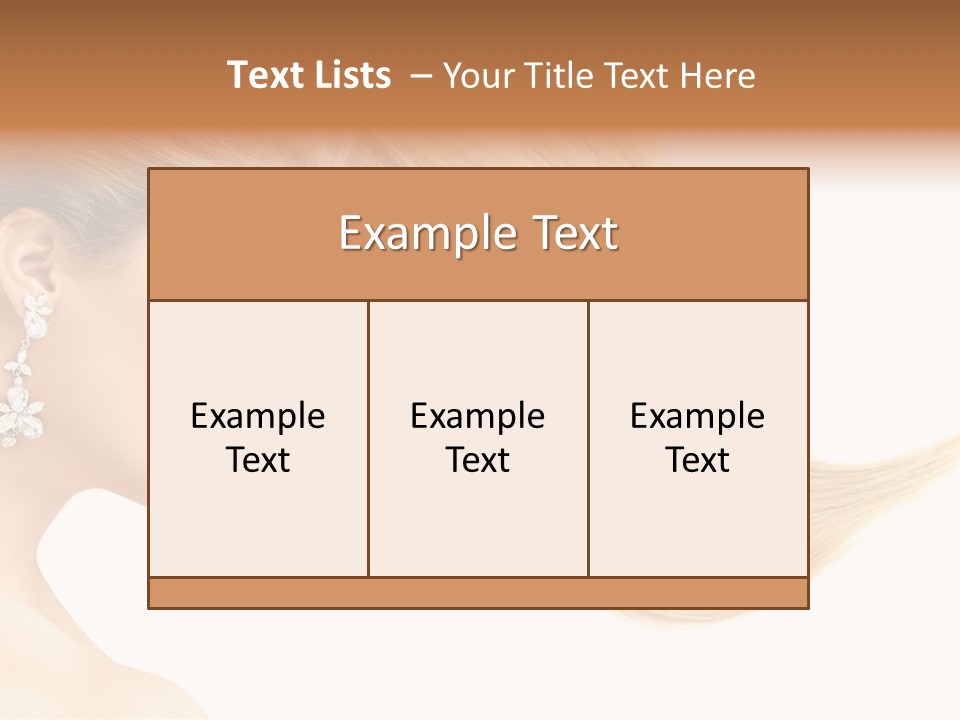 Woman Face Fashion PowerPoint Template