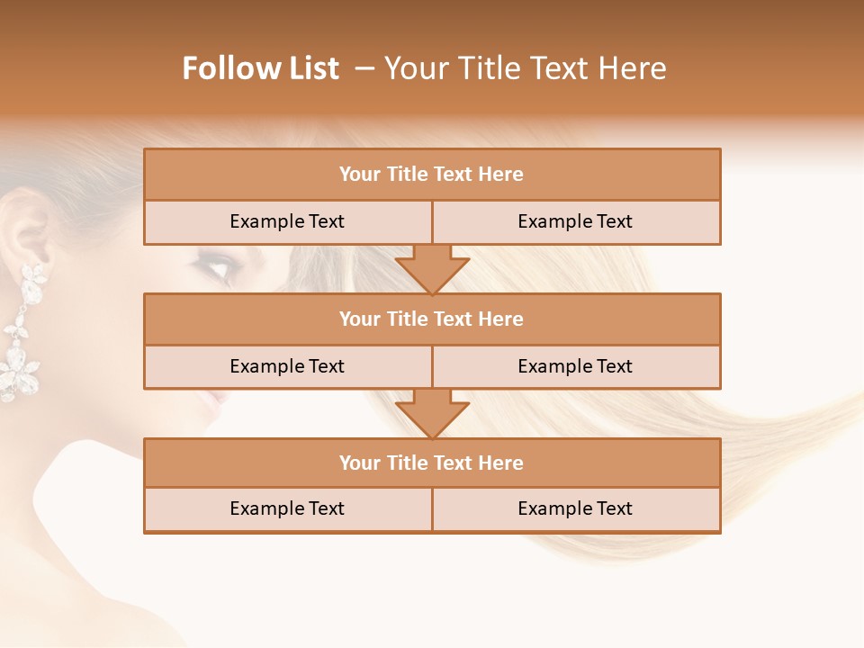 Woman Face Fashion PowerPoint Template