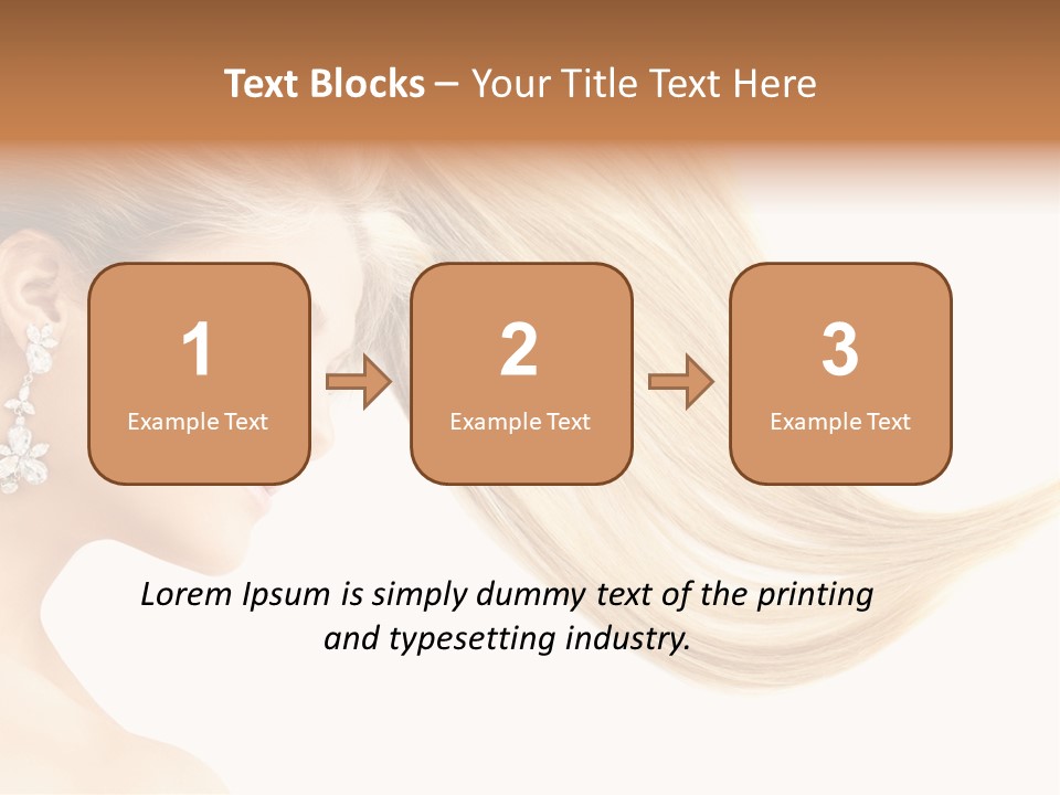 Woman Face Fashion PowerPoint Template