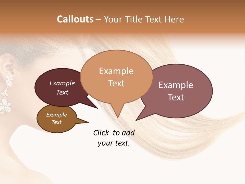 Woman Face Fashion PowerPoint Template