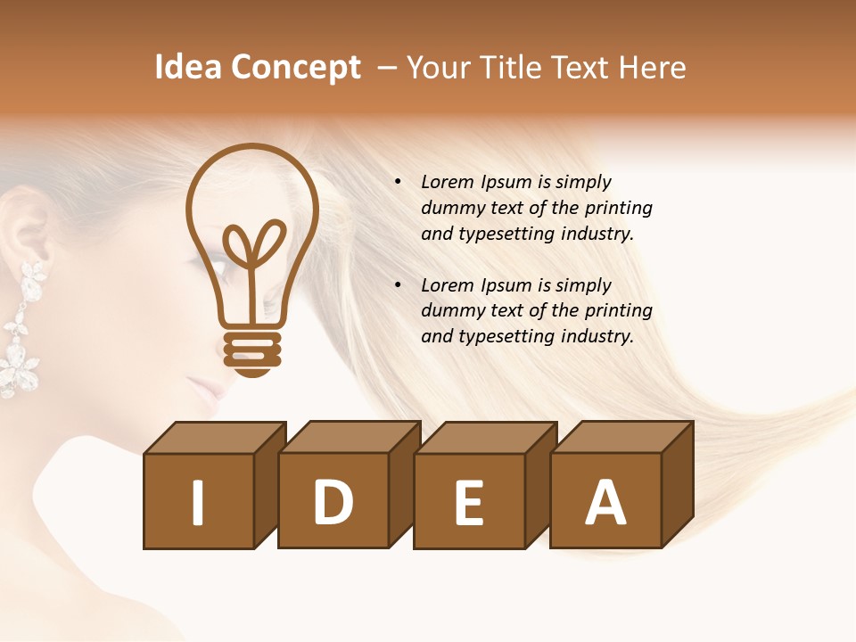 Woman Face Fashion PowerPoint Template