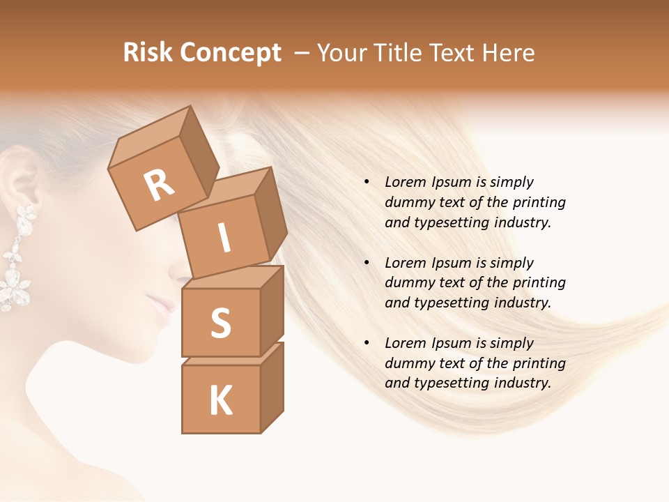 Woman Face Fashion PowerPoint Template