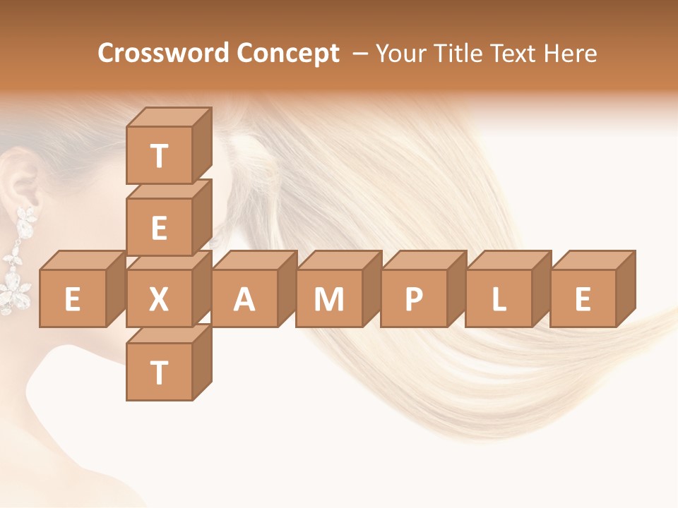 Woman Face Fashion PowerPoint Template