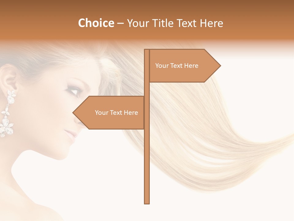 Woman Face Fashion PowerPoint Template