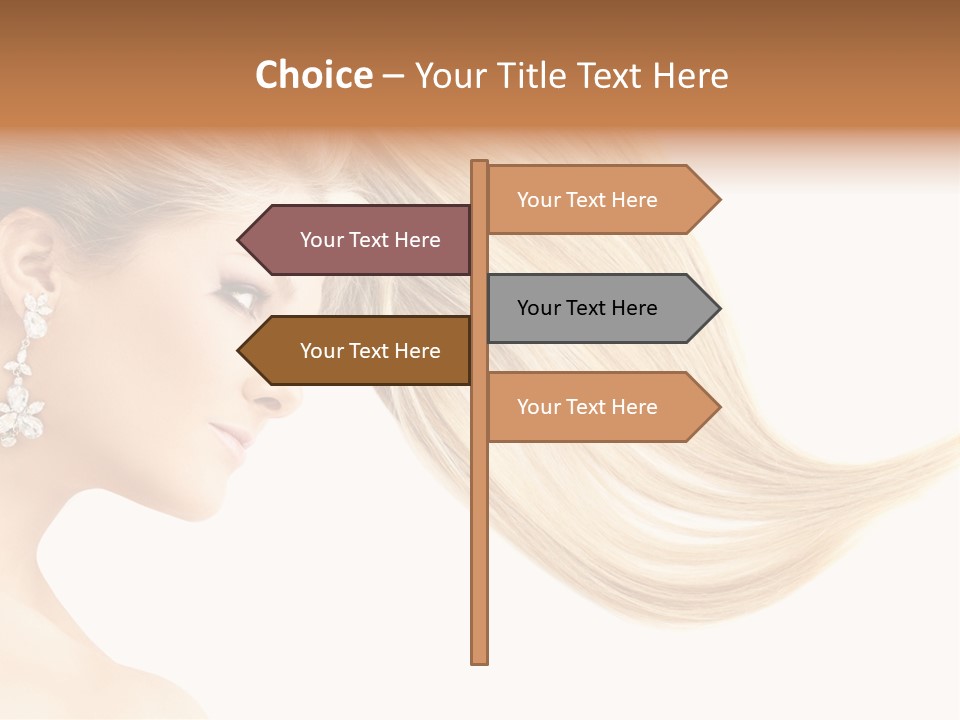 Woman Face Fashion PowerPoint Template