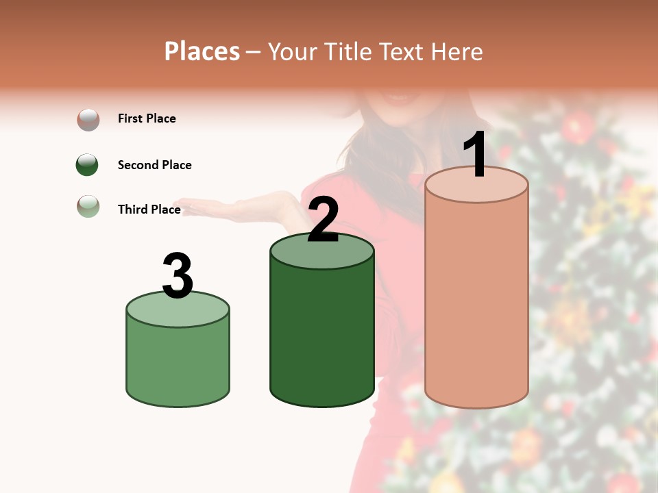 Woman Holiday Young PowerPoint Template