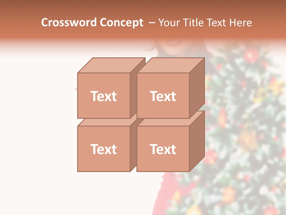 Woman Holiday Young PowerPoint Template