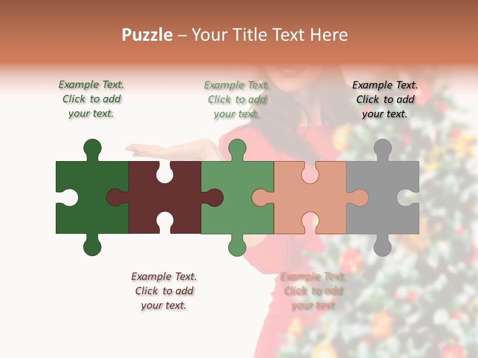 Woman Holiday Young PowerPoint Template