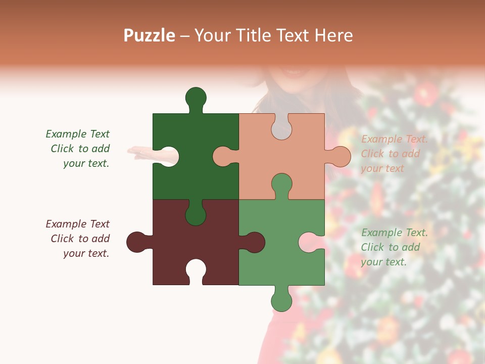 Woman Holiday Young PowerPoint Template