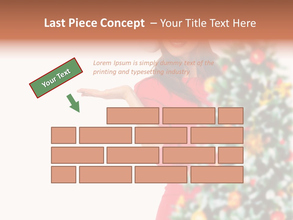 Woman Holiday Young PowerPoint Template