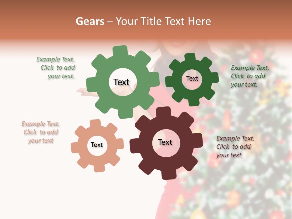 Woman Holiday Young PowerPoint Template