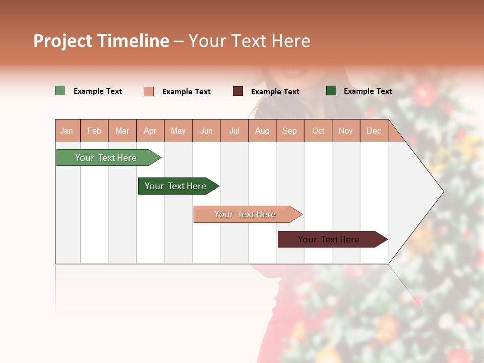 Woman Holiday Young PowerPoint Template