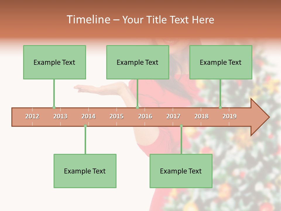 Woman Holiday Young PowerPoint Template