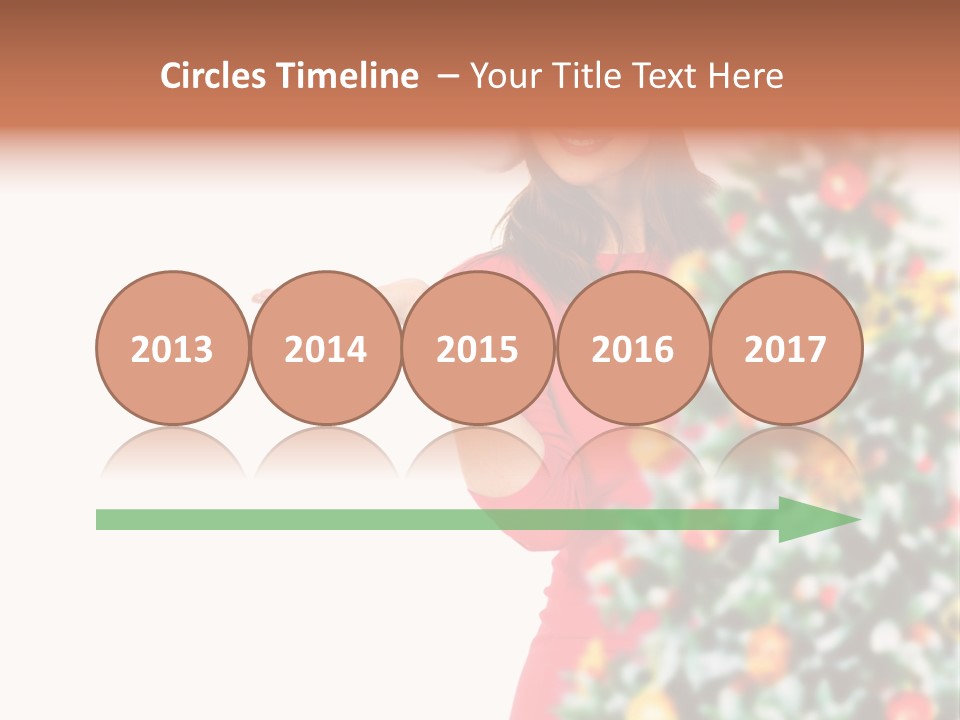 Woman Holiday Young PowerPoint Template