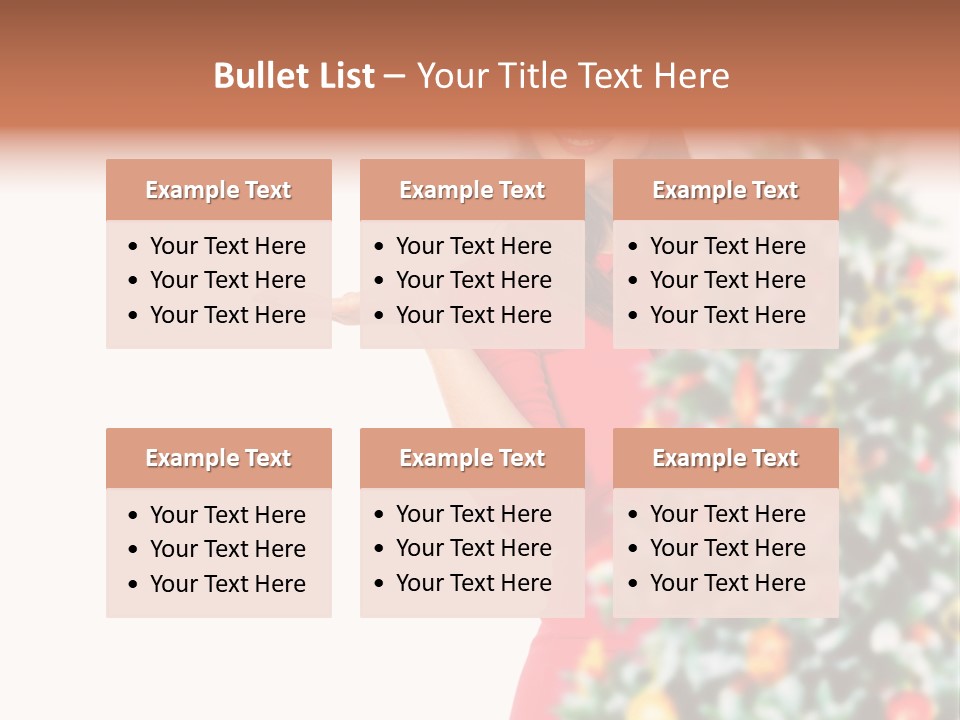 Woman Holiday Young PowerPoint Template