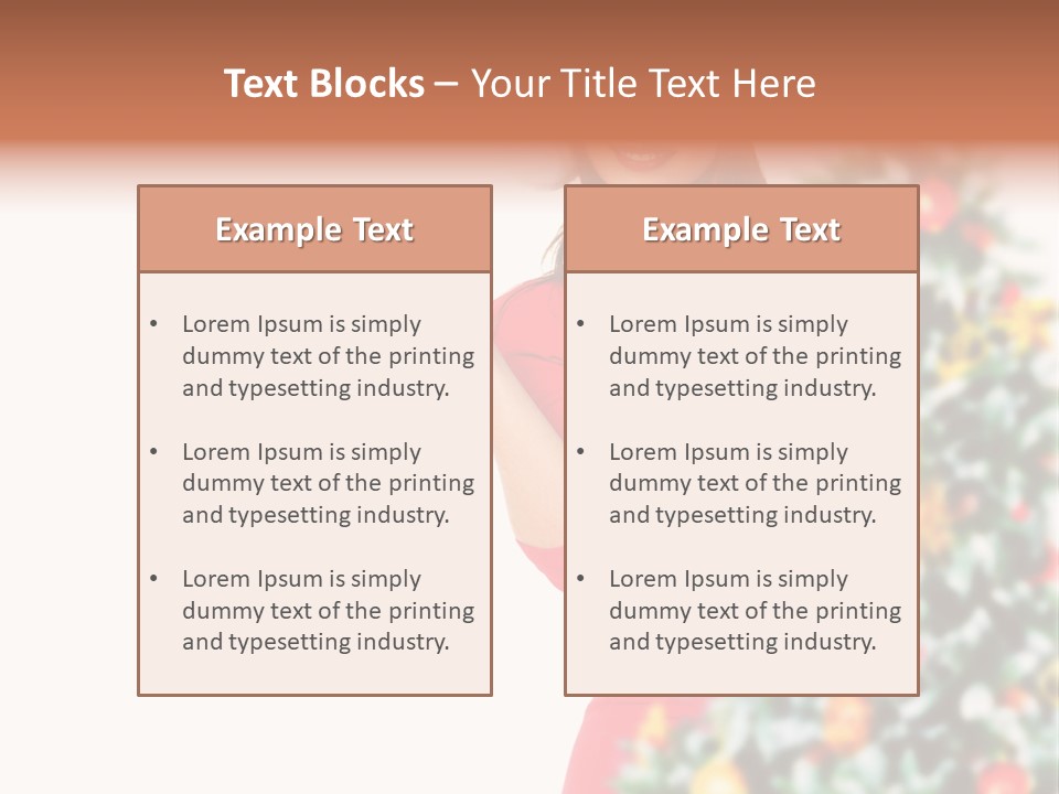 Woman Holiday Young PowerPoint Template