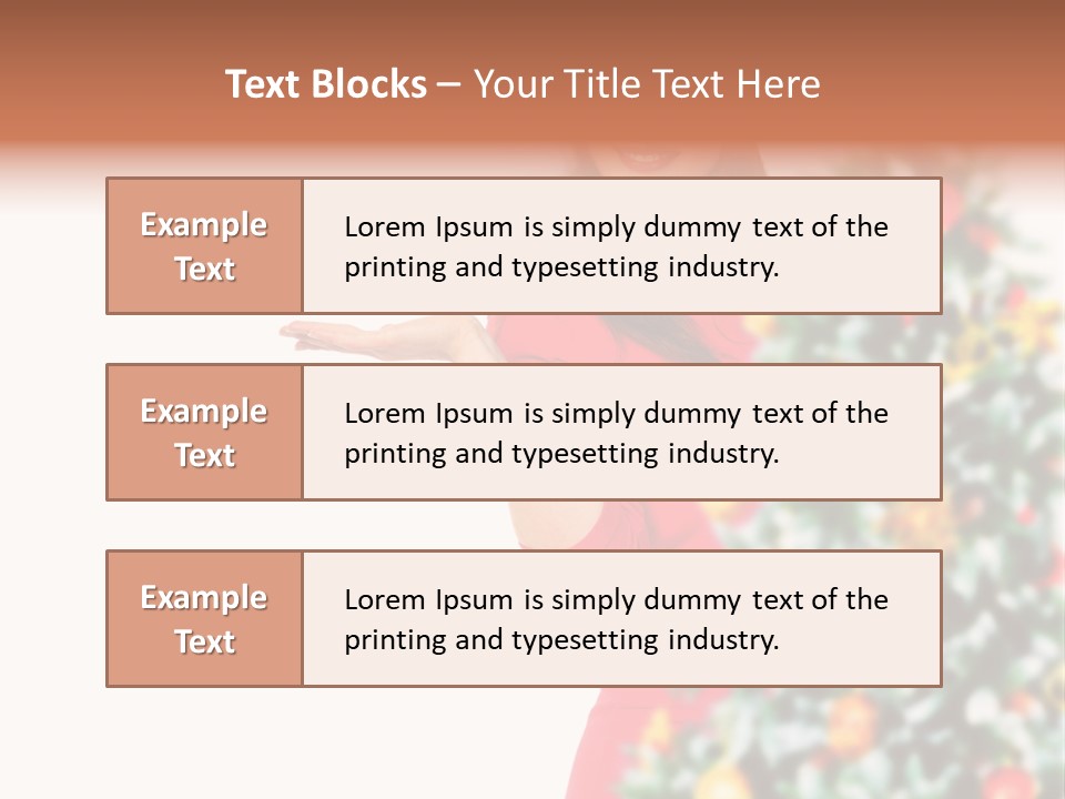 Woman Holiday Young PowerPoint Template