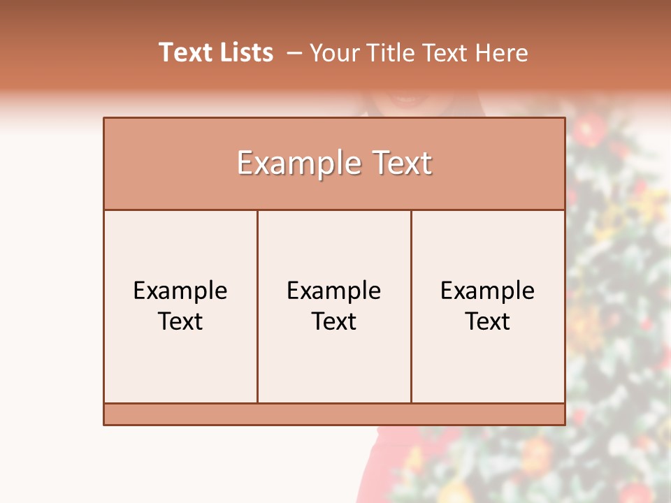 Woman Holiday Young PowerPoint Template