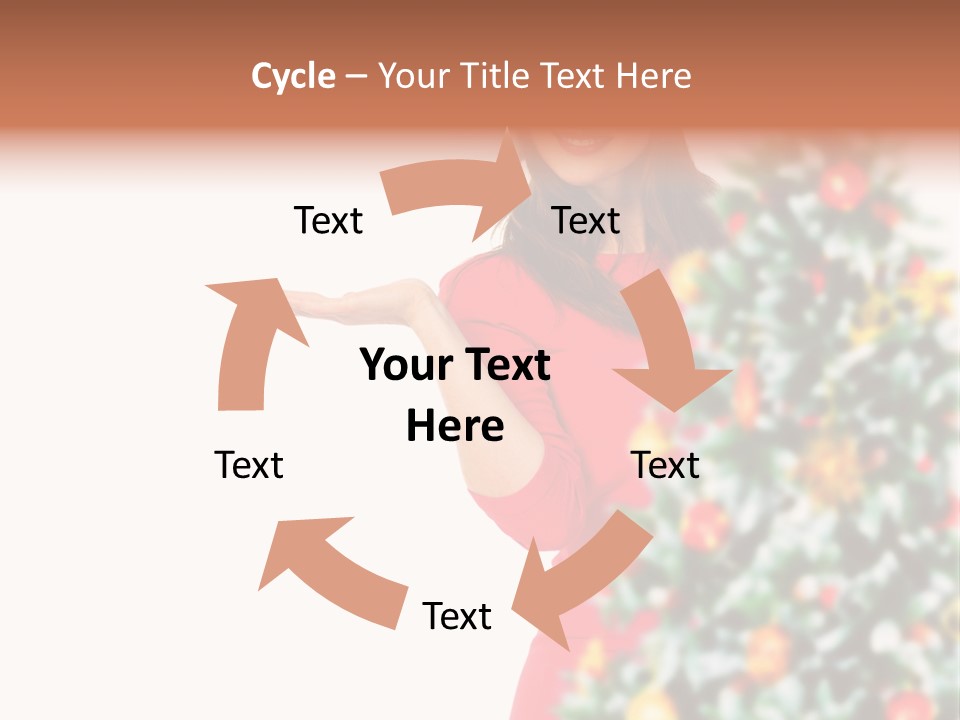 Woman Holiday Young PowerPoint Template