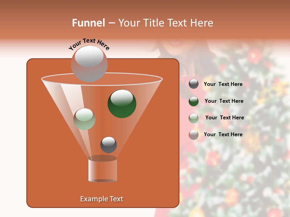 Woman Holiday Young PowerPoint Template