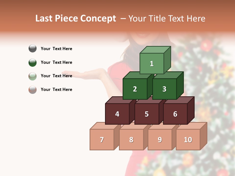 Woman Holiday Young PowerPoint Template