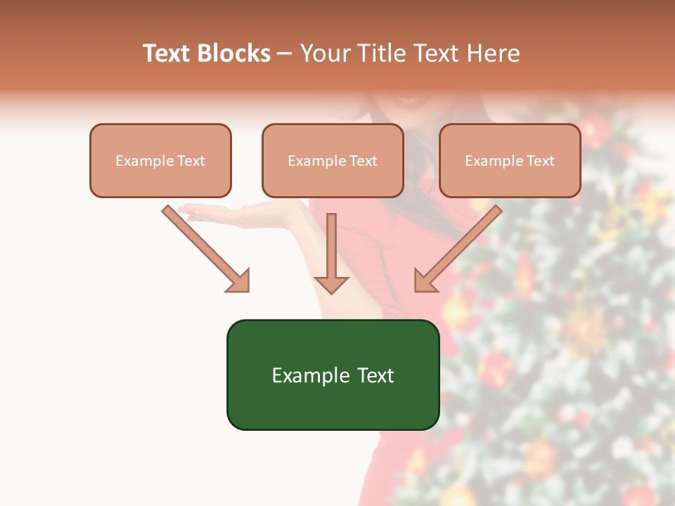 Woman Holiday Young PowerPoint Template