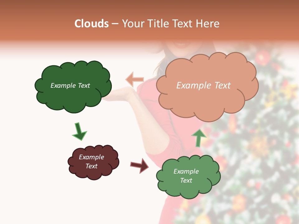 Woman Holiday Young PowerPoint Template