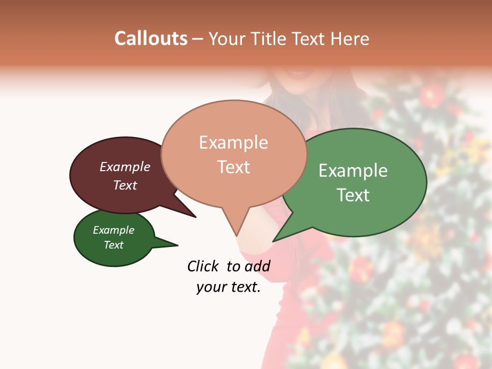 Woman Holiday Young PowerPoint Template