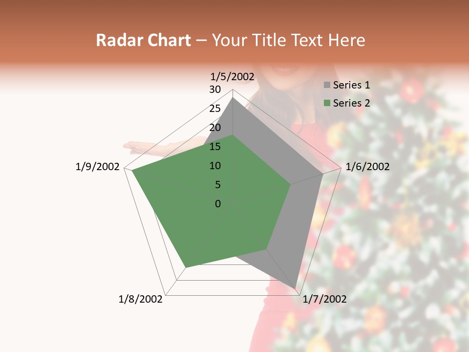 Woman Holiday Young PowerPoint Template