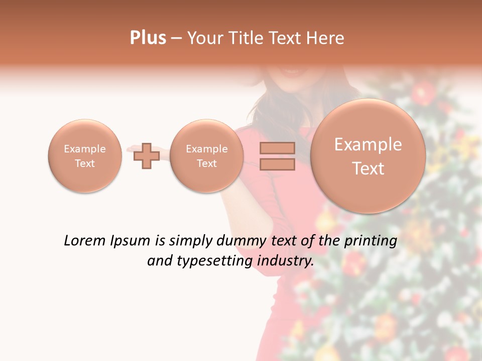 Woman Holiday Young PowerPoint Template