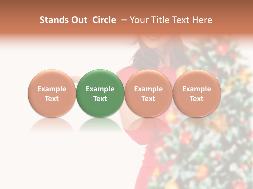 Woman Holiday Young PowerPoint Template