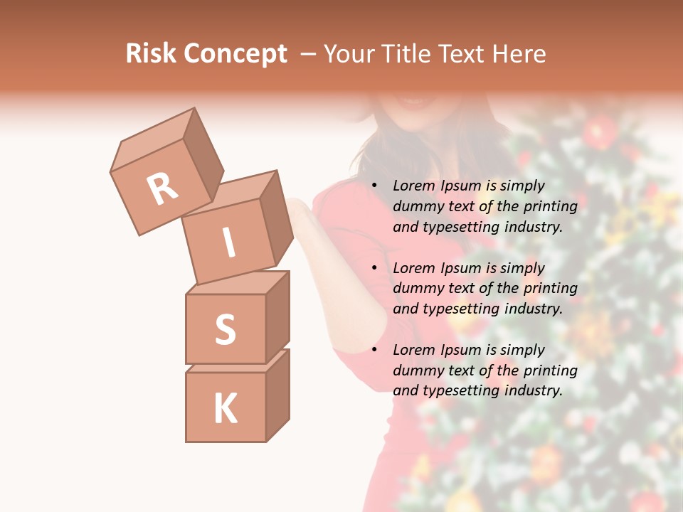 Woman Holiday Young PowerPoint Template