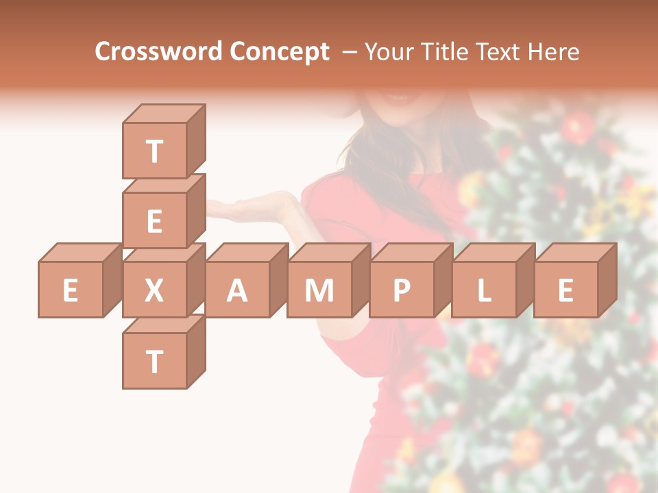 Woman Holiday Young PowerPoint Template