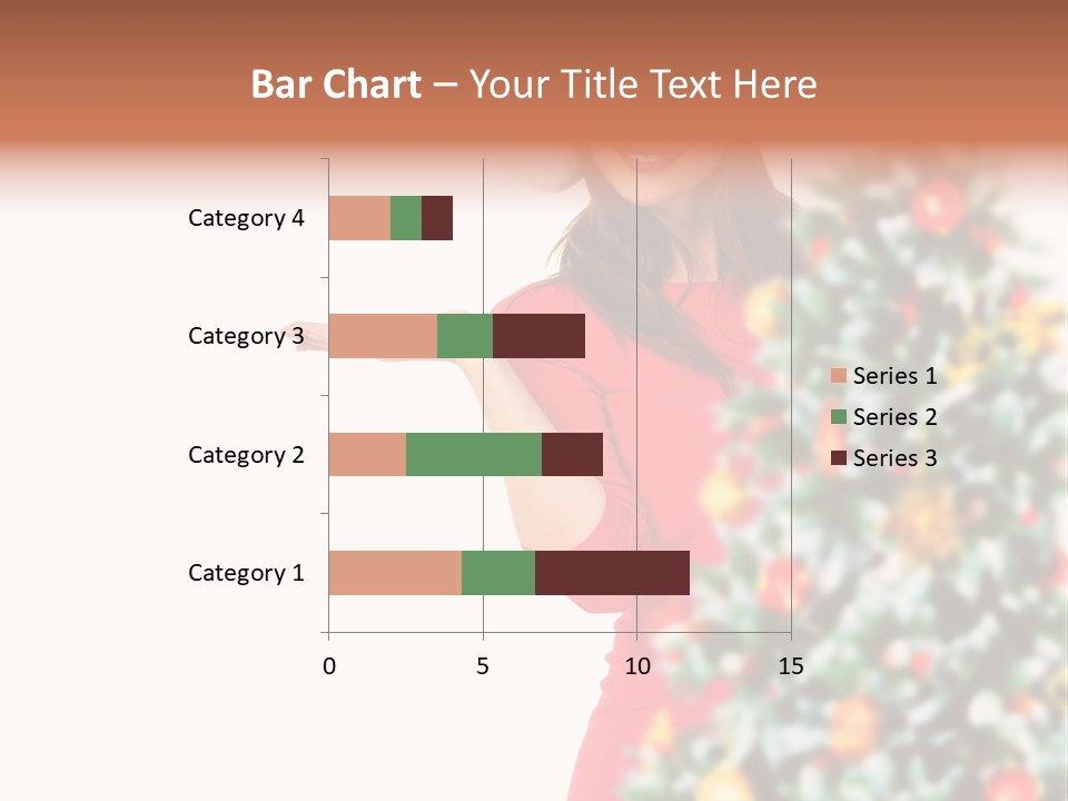 Woman Holiday Young PowerPoint Template
