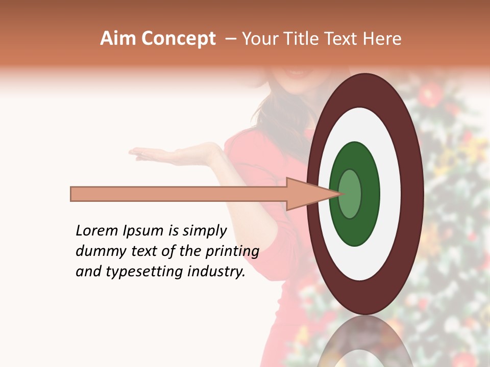 Woman Holiday Young PowerPoint Template