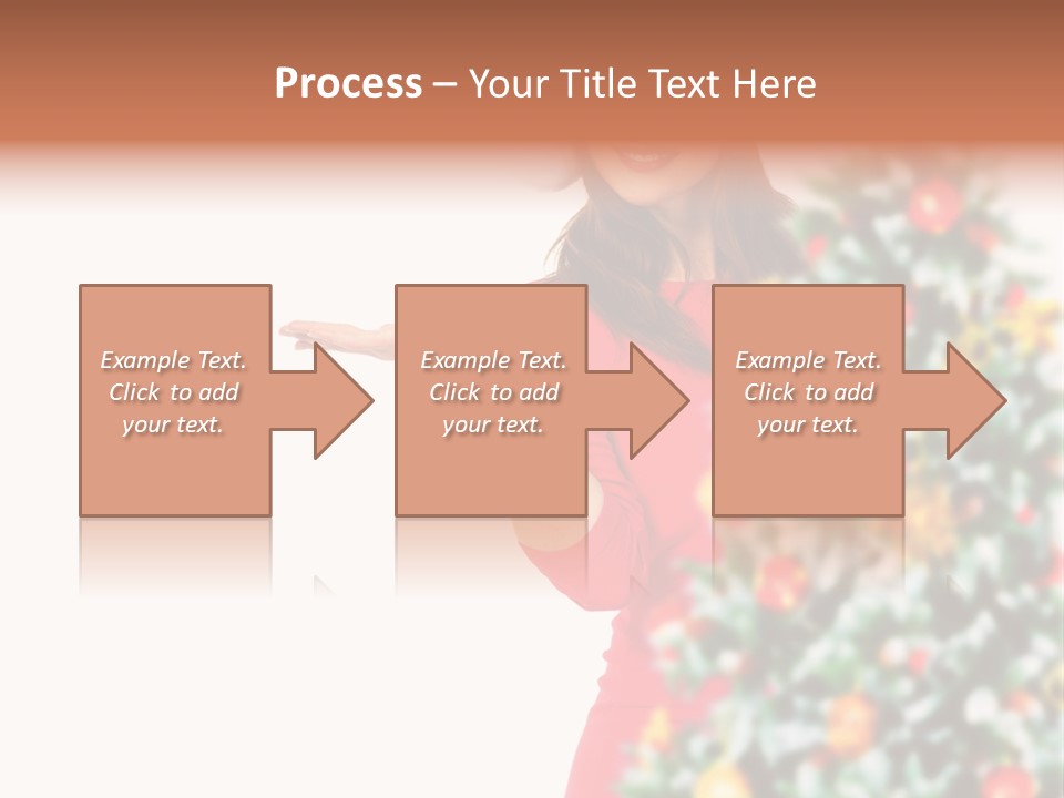 Woman Holiday Young PowerPoint Template
